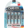 AA aku Ansmann 2500mAh maxE plus nikkel-metallhüdriid NiMH