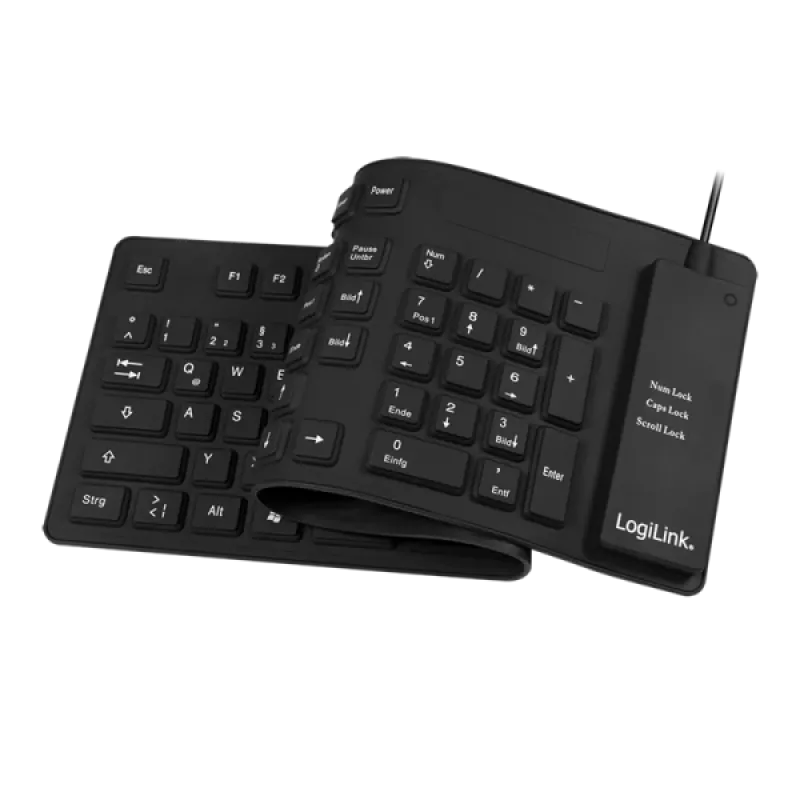 Klaviatuur LogiLink ID0019A Universal USB QWERTZ German Must