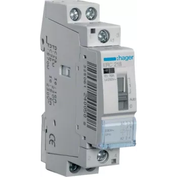Hager ERC218 - Hall - 1 - 10 mm² - 230 V - 50 Hz - 16 A - 17,85 x 60 x 83 mm