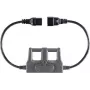 VOLTCRAFT CAA-1L 16 mõõteadapter IEC seadmepistik C20 - IEC seadmepesa C19 tumehall (CAA-1L 16)