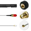 Sisene Wi‑Fi antenn QOLTEC 57046, kaheribaline 2,4–2,5 GHz ja 5,1–5,8 GHz, 5 dBi, 50 Ω