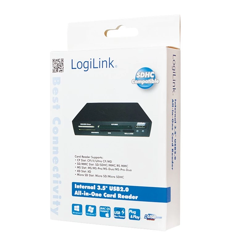 LogiLink CR0012 kaardilugeja USB 2.0 sisemine must