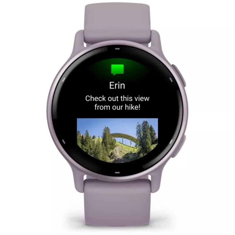 Garmin Vivoactive 5 3,05 cm (1.2) AMOLED Digital 390 x 390 pikslit Puutetundlik Violetne Wi-Fi GPS (satelliit)