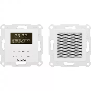 TechniSat DigitRadio UP 55 - DAB-raadio - 2 x 2 vatti - valge (0001/3901)