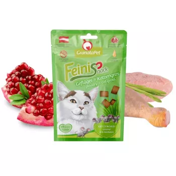 Kassimaiused Fox4Pets GRANATAPET FeiniSnack linnulihaga ja kassinuruga, lihane tahke maius, 50 g, teraviljavaba, täiskasvanud kassidele