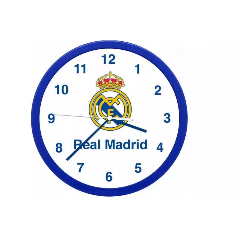 Wall clock Kids Euroswan Real Madryt model RM00001 — dekoratiivne seinakell lastetuppa