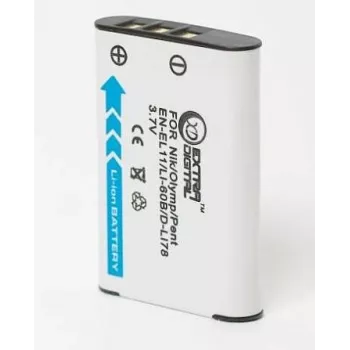 Laetav kaamera aku extra digital EN-EL11 / D-Li78 / DB-80 / Li-60B (mudel DV00DV1228)