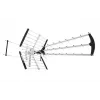 Välis-/siseruumide DVB-T antenn LIBOX LB2000 koos 69 dB võimendiga, kahe polarisatsiooniga, 174–790 MHz, alumiinium/must