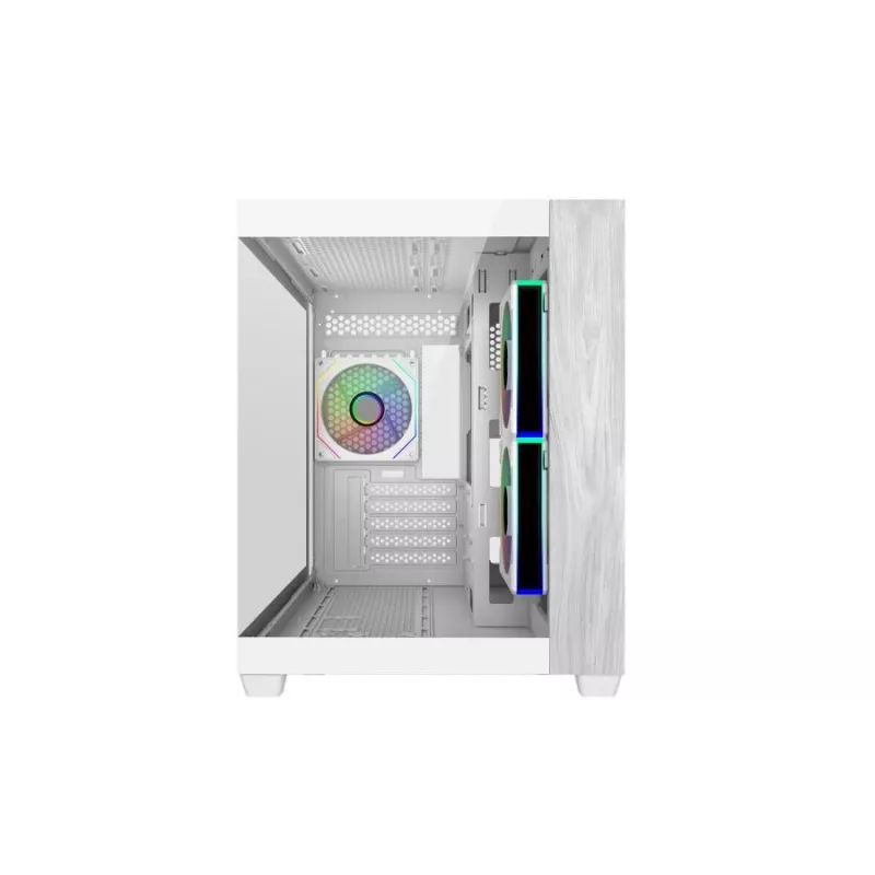 Cooler Master E481-WHNN-S00 Elite 481 WOOD White, mATX, esipaneel, 70° täisvaatega karastatud klaas