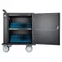Manhattan iPad kuni 13 tolli, MacBook Air kuni 13 tolli ja Chromebook kuni 14 tolli 32-kohaline USB-C laadimiskäru/kapp, ka teised tahvelarvutid/nutitelefonid (seadmest USB-C kaablini), lahtrid 330x22x235 mm, seadme laadimiskaablid ei kuulu komplekti (soo