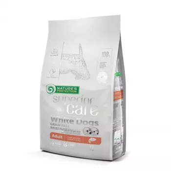 NATURE'S PROTECTION Superior Care Valge Dogs Grain Free Junior Small Valge fish - kuivtoit kutsikatele - 10 kg