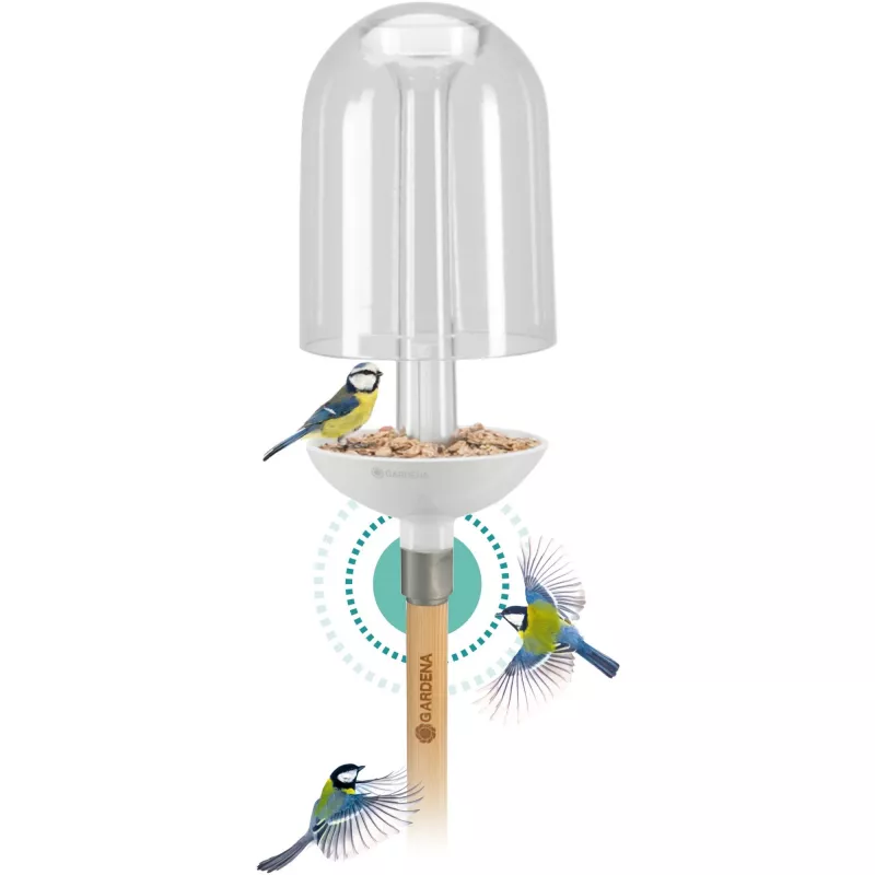 Lindude söögimaja Gardena ClickUp! Läbipaistev Valge Akrüül