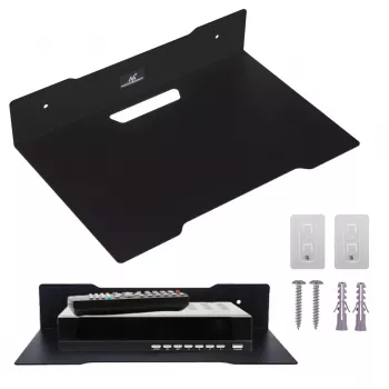 Seinariiul dekoodrile MACLEAN MC-122, terasest, must, max koormus 5 kg, avade vahe 219 mm
