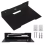 Seinariiul dekoodrile MACLEAN MC-122, terasest, must, max koormus 5 kg, avade vahe 219 mm