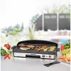 Elektriline lauagrill Rommelsbacher BBQ 2003 — 1900 W, 50×25 cm, sooneline + Teppanyaki, reguleeritav termostaat, hõbedane/must