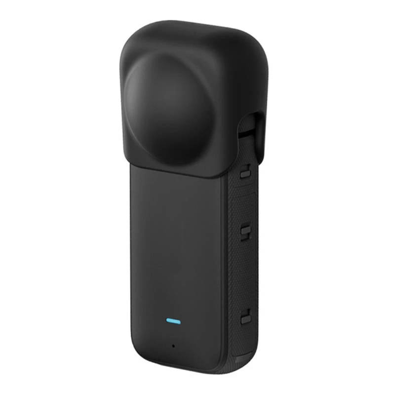 Silikoonist kaitsev läätsekate Puluz Insta360 X3-le (must)