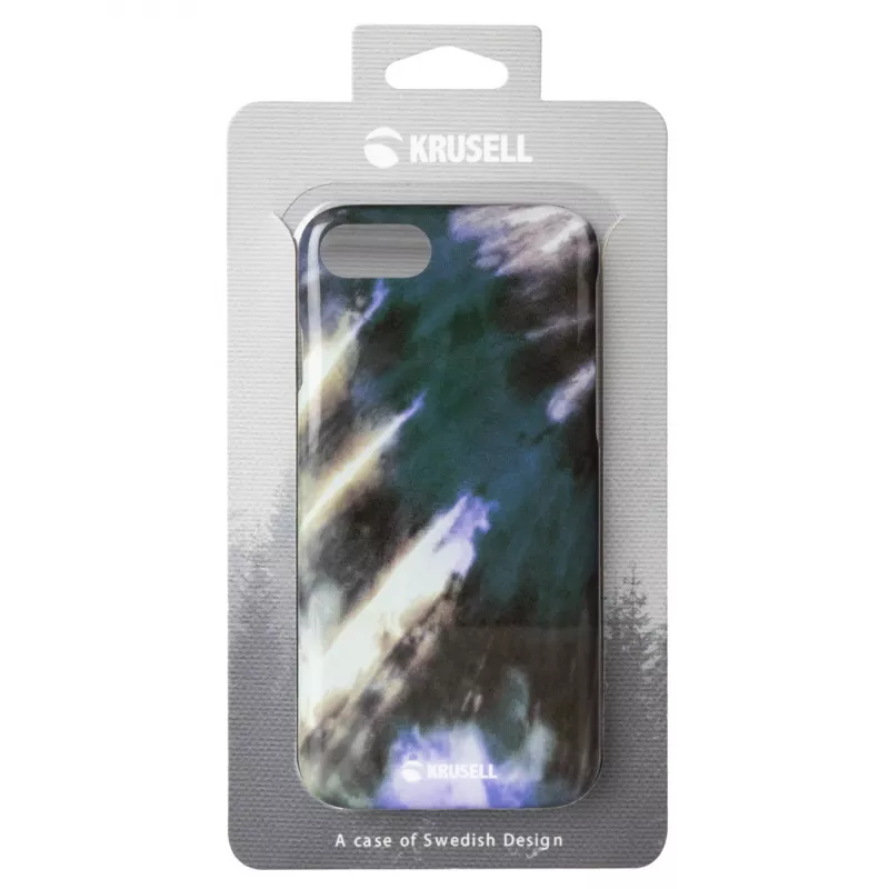 Kaitsev klappümbris Krusell Limited Apple iPhone 8/7 jaoks — twirl earth disain