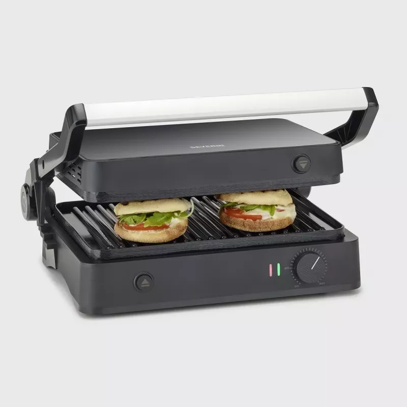 Kontaktgrill Severin KG 2398 must valge 1800 W 300 x 220 mm