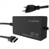 Cablexpert NPA-AC-PDQC65-01 65 W PowerDelivery GaN USB Type-C kiirlaadija, must