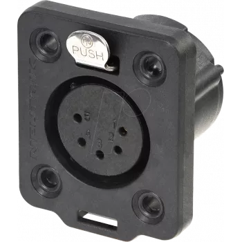 Neutrik NC5FDX-TOP juhtmepistik XLR must (NC5FDX-TOP)