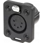 Neutrik NC5FDX-TOP juhtmepistik XLR must (NC5FDX-TOP)