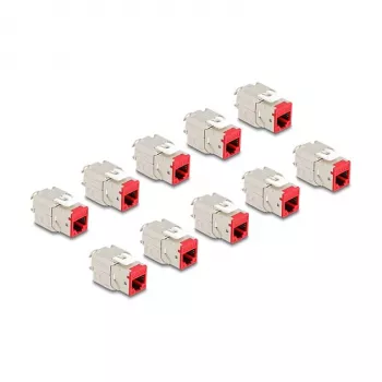 DeLOCK keystone moodul 88115 Lame Punane RJ-45 10 tk