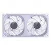 JONSBO ZB-240W 2x120mm ARGB PWM korpuse ventilaatorid - valge