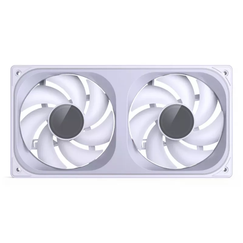 JONSBO ZB-240W 2x120mm ARGB PWM korpuse ventilaatorid - valge
