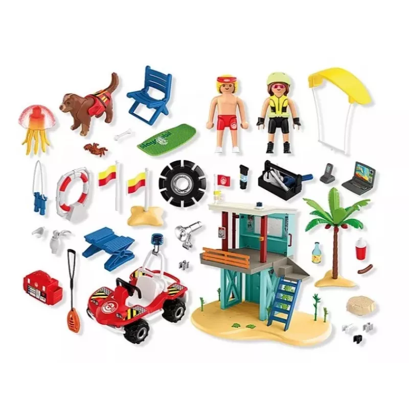PLAYMOBIL Päästetorn ja rannabugi 71903 – mängukomplekt torni ja bugiga