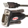 UNITEK Y-105A jadakaabel must 1,5 m USB Type-A DB-9