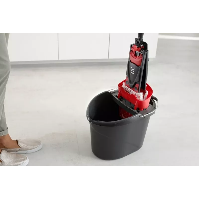VILEDA mop Ultramax XL Box — pestav mikrokiust 360° pöörlev pea, kokkupandav, kõvadele põrandatele