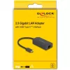 DeLOCK 66045 kaabel-adapter USB 5 Gbps Type-A 2,5 Gigabit LAN RJ45 must