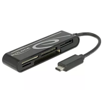 DeLOCK USB2.0 kaardilugeja USB Type-C isane 5 pesaga - kaardilugeja - kõik-ühes (mitme formaadiga) - USB-C (91739)