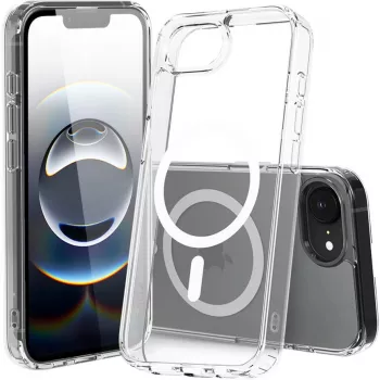 Nevox StyleShell SHOCKFlex - iPhone 16e/17e ühildub MagSafe'iga läbipaistev