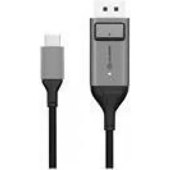 ALOGIC Ultra - DisplayPort-kaabel - 24 kontaktiga USB-C (M) DisplayPorti (M) - 1,0m - 4K tugi - kosmosehall (ULCDP01-SGR)