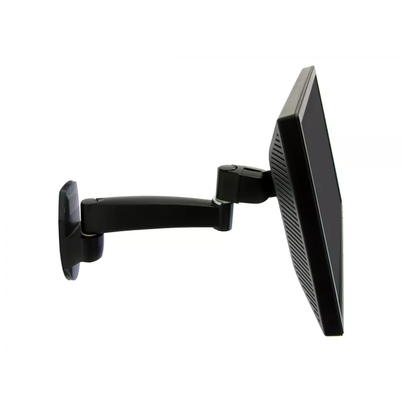 Ergotron 200 Series - Seinale kinnitatav komplekt (seinahoidik) - monitorile - 1 pikendus - teras - must - ekraani suurus: kuni 81,3 cm (kuni 32 tolli)