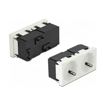 Pistikupesa CEE 7/3 DELOCK 81322 — 3P+N+PE, 250 V, 16 A, ABS, valge