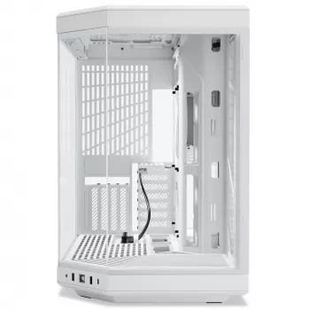 PC korpus HYTE Y70 Midi Tower valge – toetab EATX, GPU kuni 42,2 cm, CPU jahutaja kõrgus 18 cm