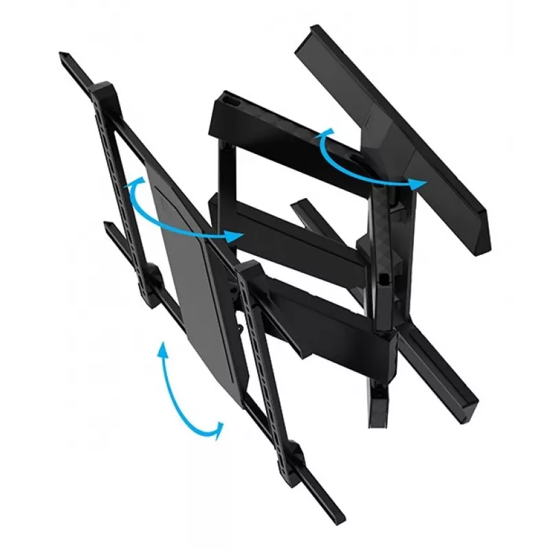 Seinakinnitus B-TECH BT8227/B 600x400 kuni 75-tollisele telerile, max koormus 50 kg