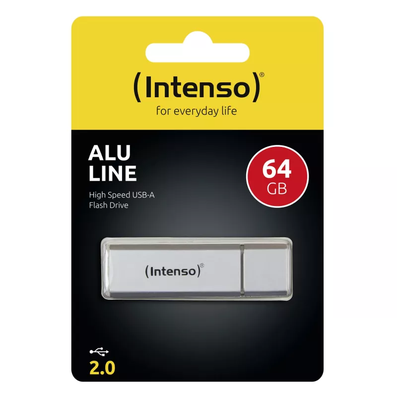 Memory Drive Flash USB2 64GB/Hõbedane 3521492 Intenso