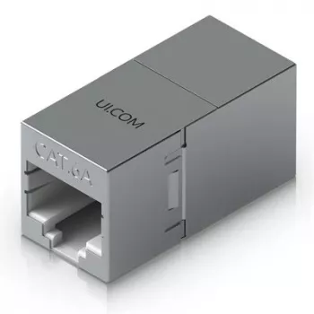 Inline RJ45 sidur UBIQUITI UACC-RJ45-COUPLER-C6A Compact — RJ45 Cat6A inline-ühendus