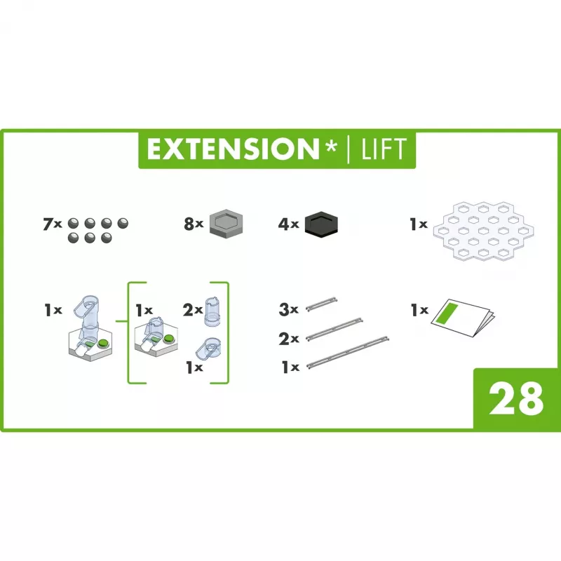GraviTrax laiendus Lift Ravensburger 22419 Mitmevärviline