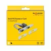 Laienduskaart DeLOCK PCI Express x1 kuni 2 x jada RS-232