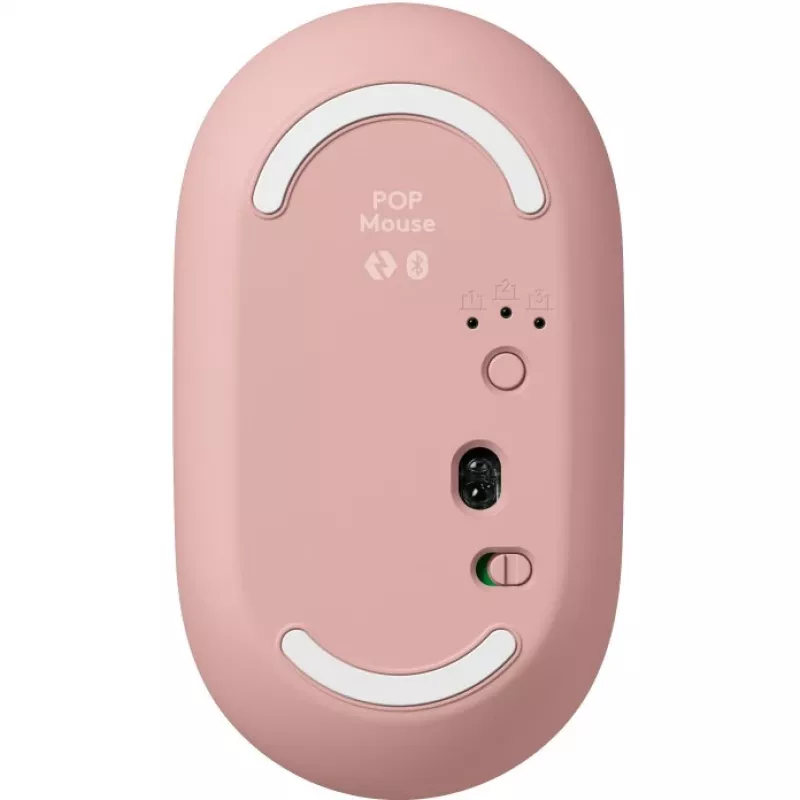 Logitech POP Icon Combo - klaviatuuri- ja hiirekomplekt - juhtmevaba - Bluetooth LE - QWERTY - US International - roosa, valkjas (920-013142)