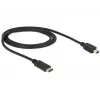 USB-kaabel DeLOCK 83603 USB 2.0 1m USB C Mini-USB B Must
