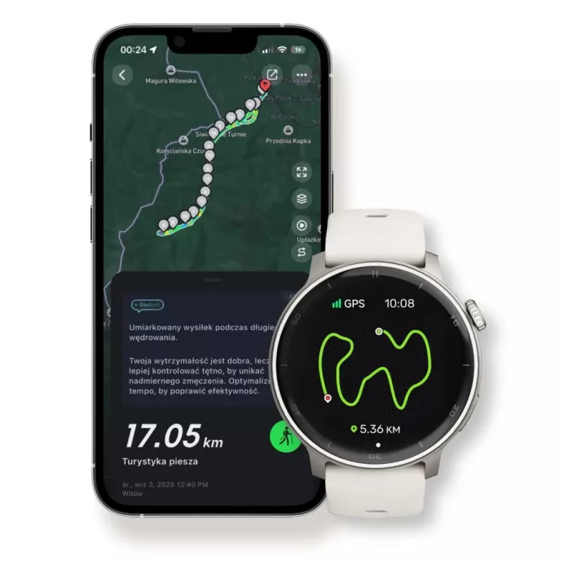 Stelio Activ GPS 46mm Silver STSWA101SR nutikell, GPS, 46 mm korpus