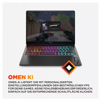 HP OMEN Transcend mängusülearvuti 14-fb1075ng 14 3K OLED U7-255H 32GB/1TB SSD RTX5060 Win11 - BV8C5EA - ABD (BV8C5EA#ABD)