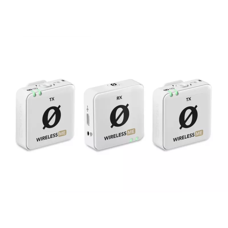 RØDE Wireless ME Dual Valge - kompaktne traadita mikrofonisüsteem kahe saatjaga kahekanaliliseks salvestamiseks