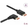 DisplayPort kaabel DeLOCK 8K 60 Hz 5 m isane sirge isasele 90° paremale nurgatud