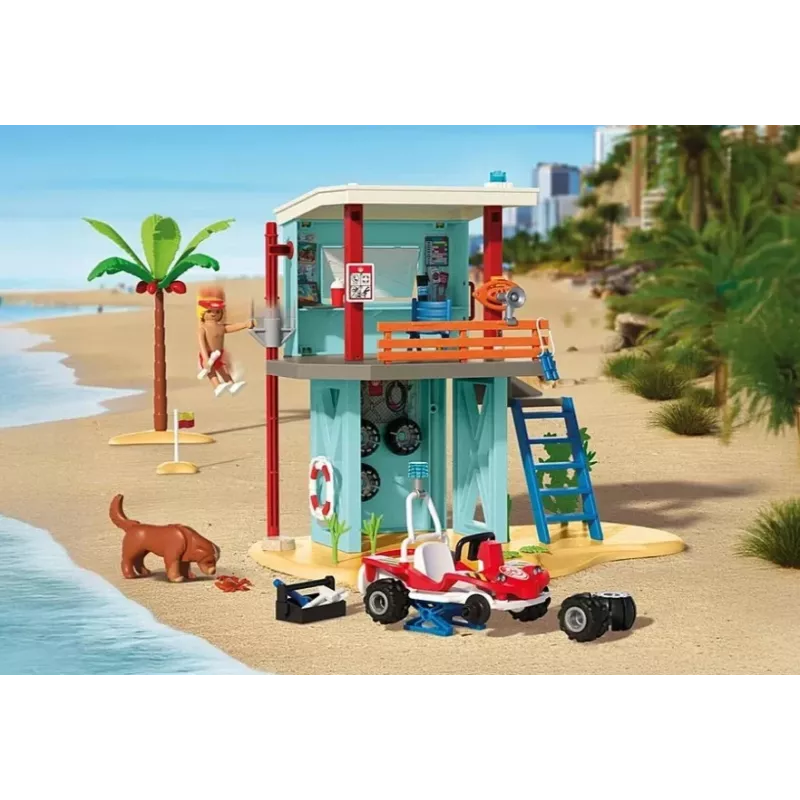 PLAYMOBIL Päästetorn ja rannabugi 71903 – mängukomplekt torni ja bugiga
